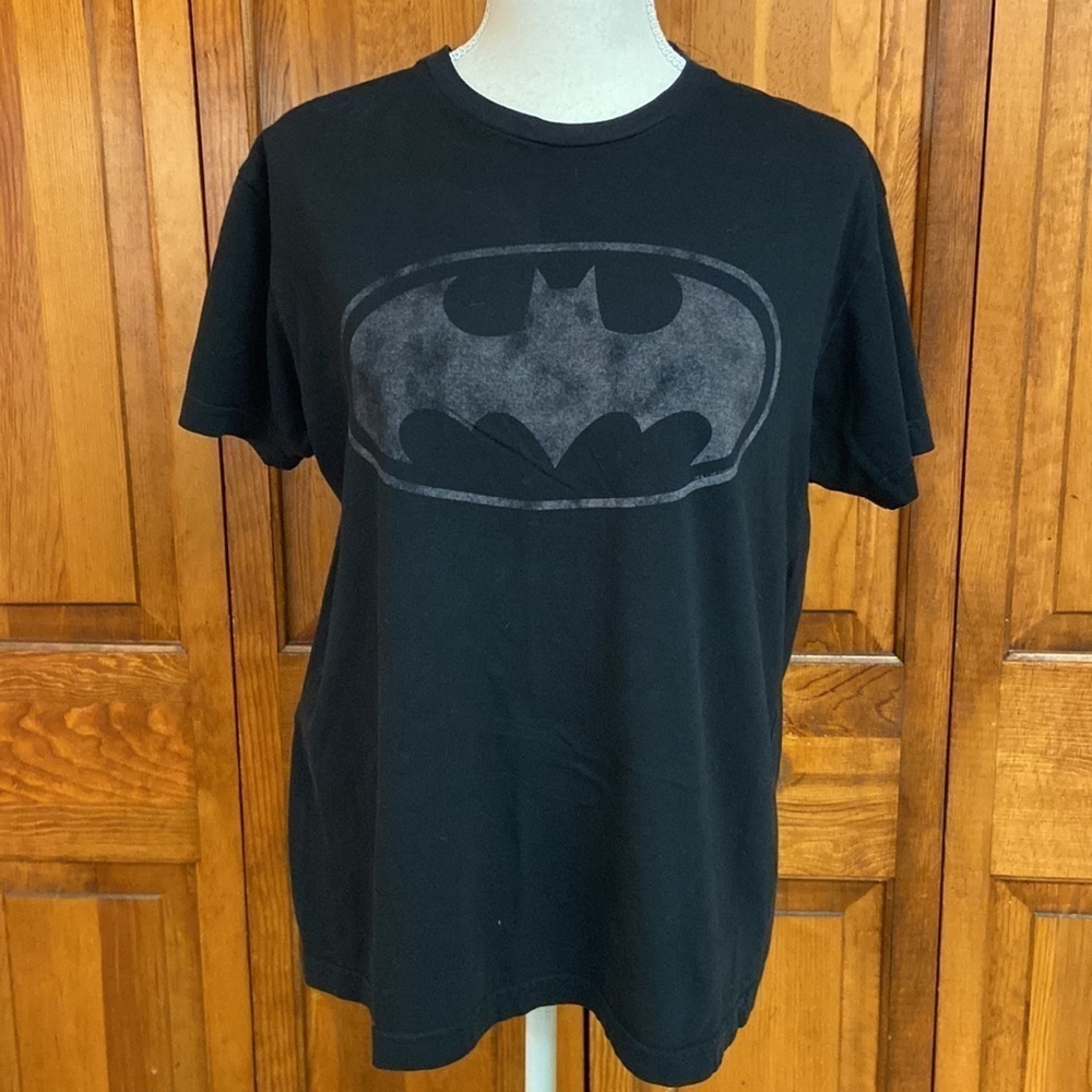 Junk Food Batman Graphic Black Cotton Crewneck Shortsleeved T Made in USA Medium